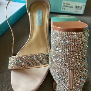 Fabulous Betsy Johnson Bling Sandals